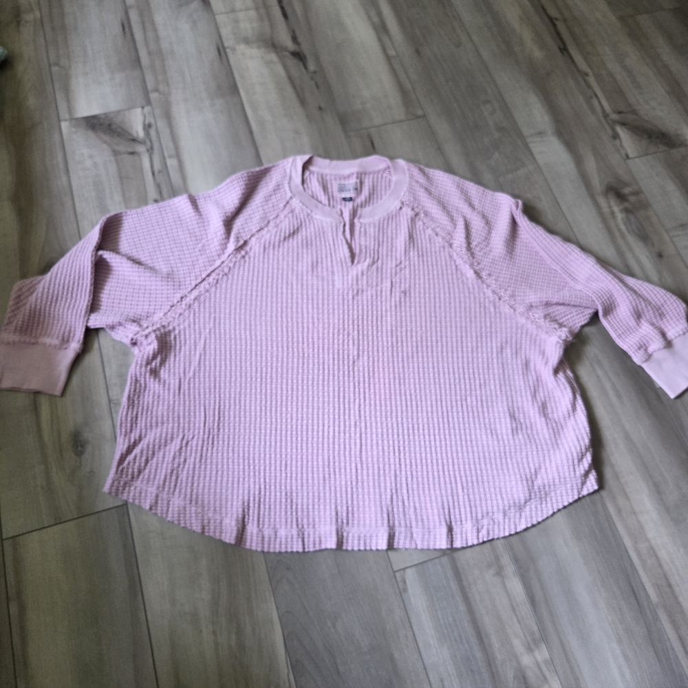 American Eagle Outfitters Pink Button Down Shirt